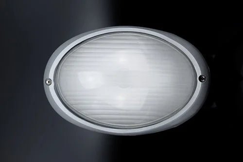 Allzweckleuchte außen Wand- Deckenleuchte E27 oval Bowl