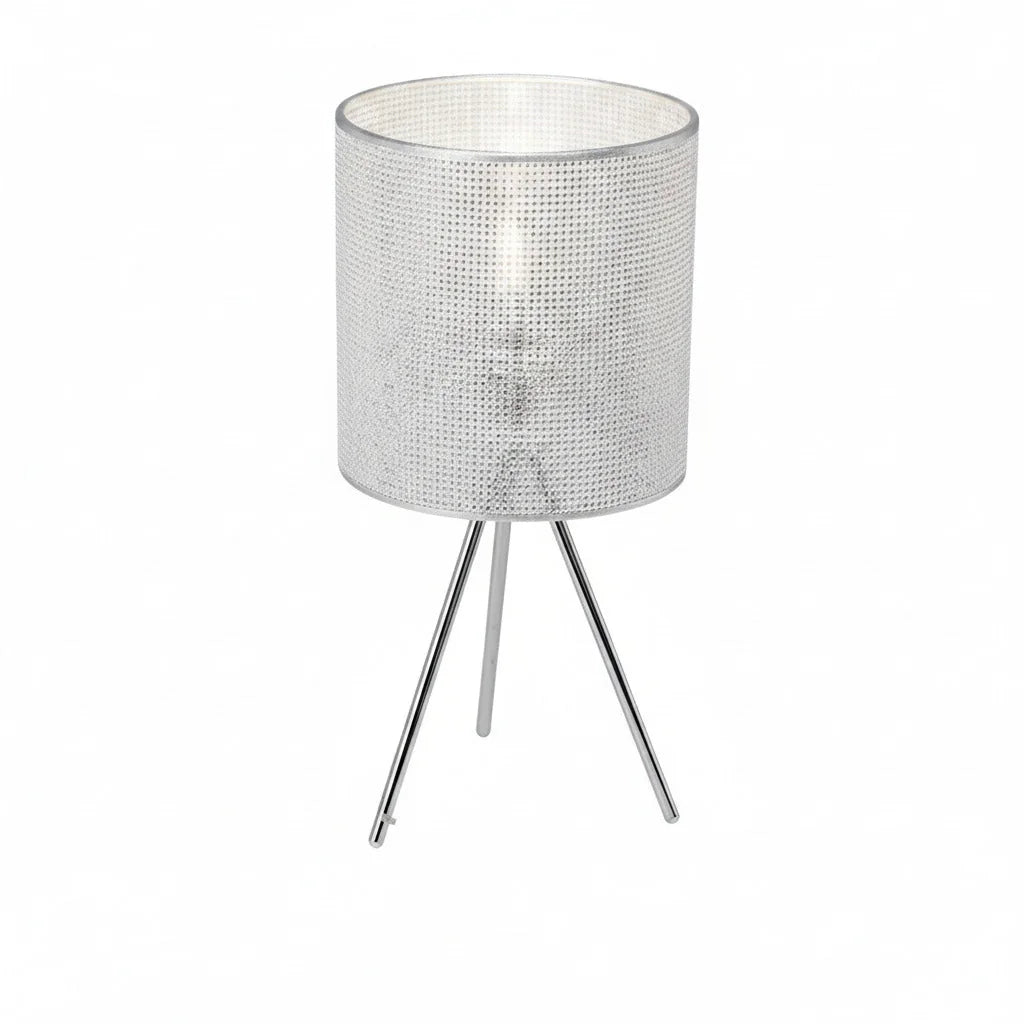 Dubai Tischlampe dreibeinig chrom Tischlampe