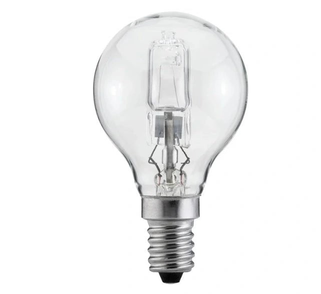 E14 Halogen 18W Glas Tropfenform klar dimmbar Paulmann 314.65 230V kleines Schraubgewinde Hochvolt Halogen Leuchtmittel aus Glas klar transparent warmweiß 2700K 45mm durchmesser 8cm hoch 4000870314654