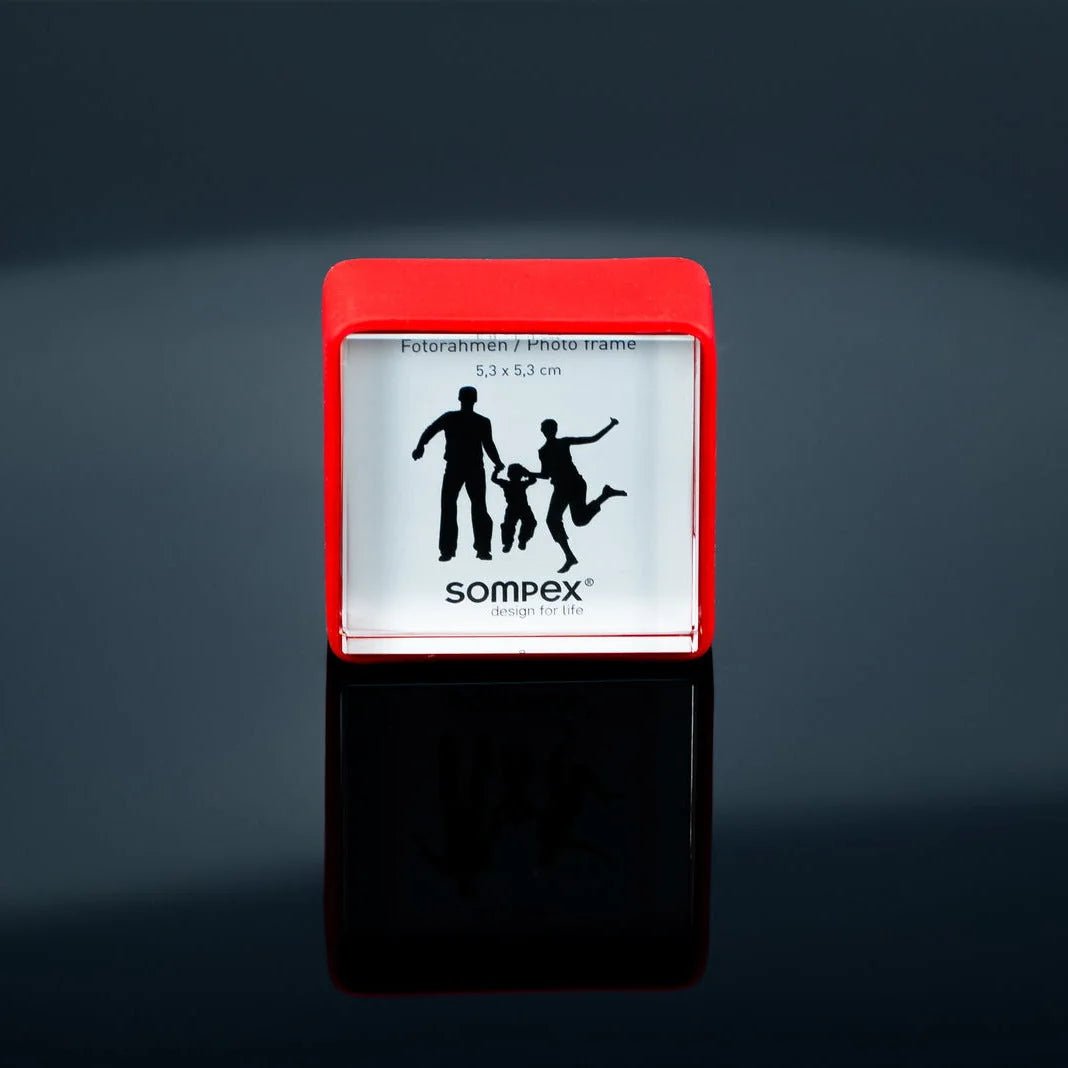 Mini Bilderrahmen beidseitig Fotorahmen 5 x 5 cm rot 41872 Sompex – stilvolles Wohnaccessoire & Dekoartikel aus Europa