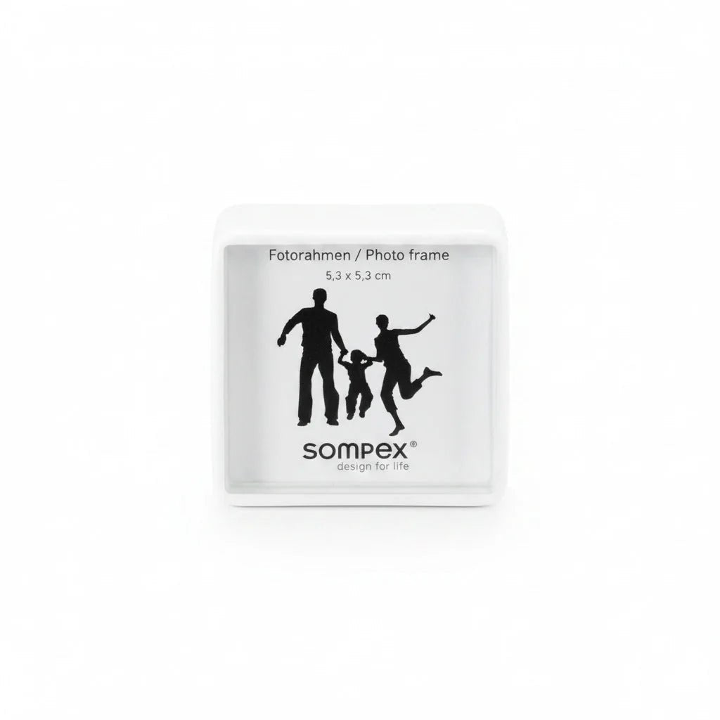 Mini Bilderrahmen Fotorahmen 5 x 5 cm weiß 41871 Sompex – stilvolles Wohnaccessoire & Dekoartikel aus Europa