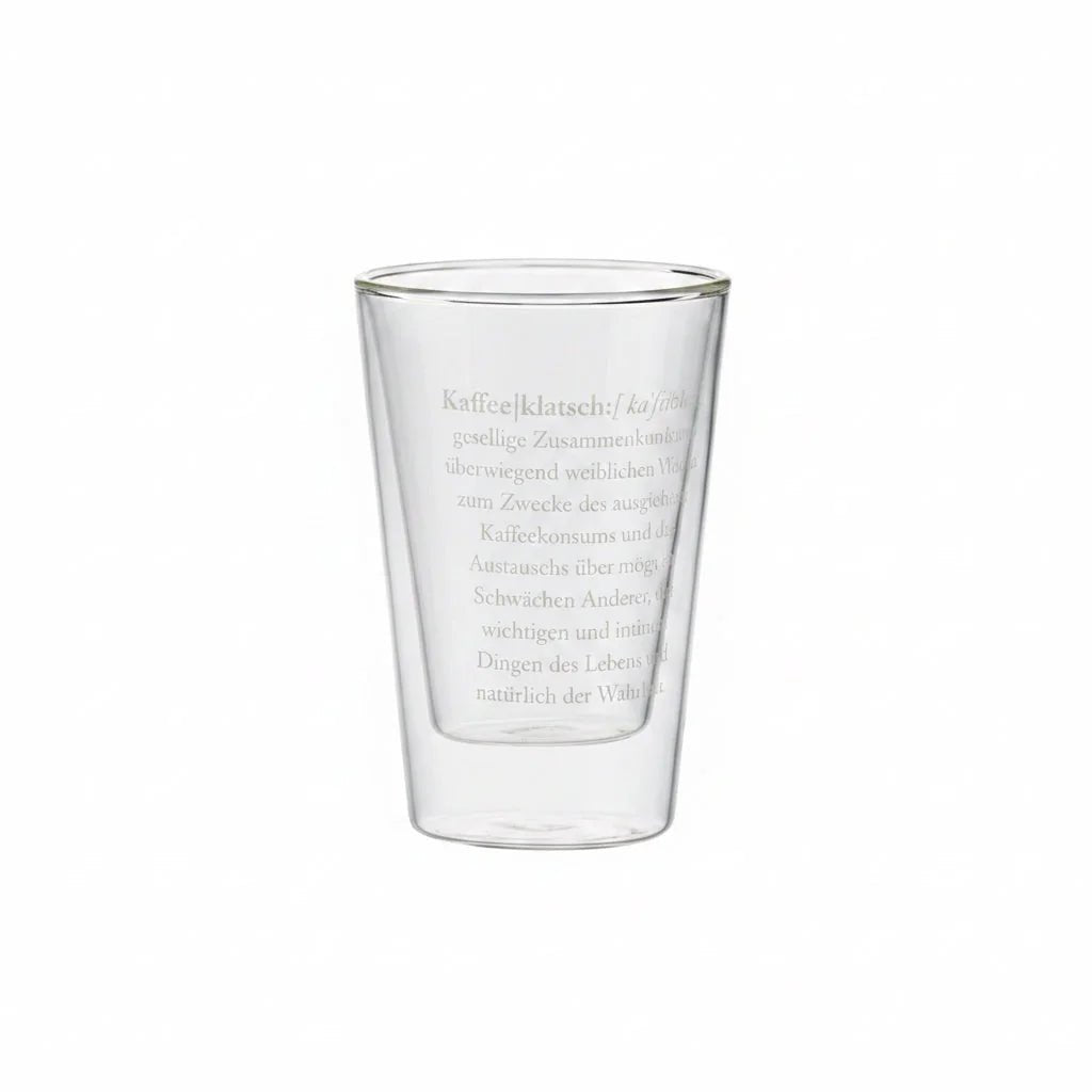 Doppelwandiges Thermoglas Kaffeeklatsch 250 ml transparent von Sompex