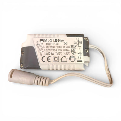 EGLO ET1780 LED-driver 300mA 3W – Constante stroomdriver 6–12V reservetransformator
