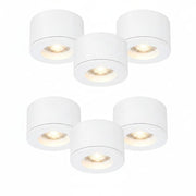 Malmbergs MD-29 LED Kit weiß 6er Set LED Spots Einbau & Aufbau dimmbar IP44 36mm – Einbaustrahler IP44, dimmbar, 36mm