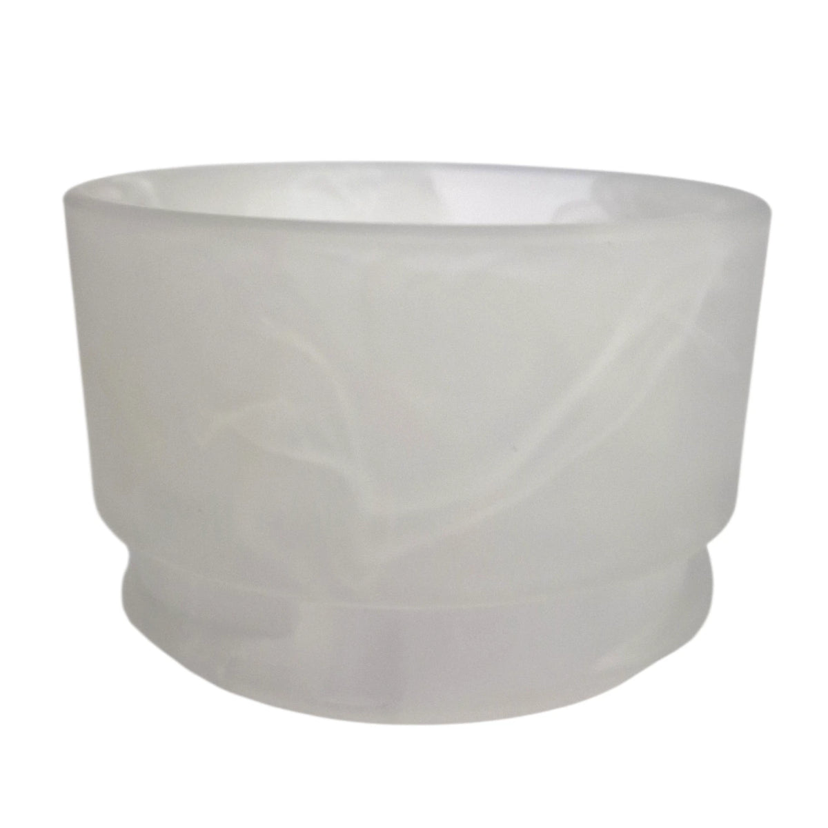 Lampenglas weiß marmoriert 70 mm Durchmesser Ersatzglas Hängelampe Tischlampe