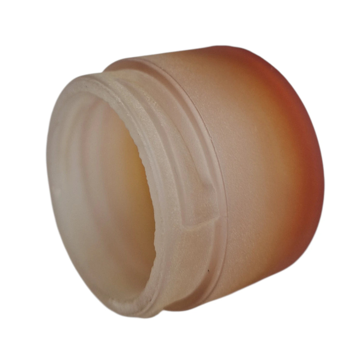 Lampenglas Weiß Bernstein orange rot satiniert mit Schraubgewinde Ø52 mm