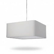 Esprit Stoff Pendelleuchte Big Linea ?50 eckig weiß