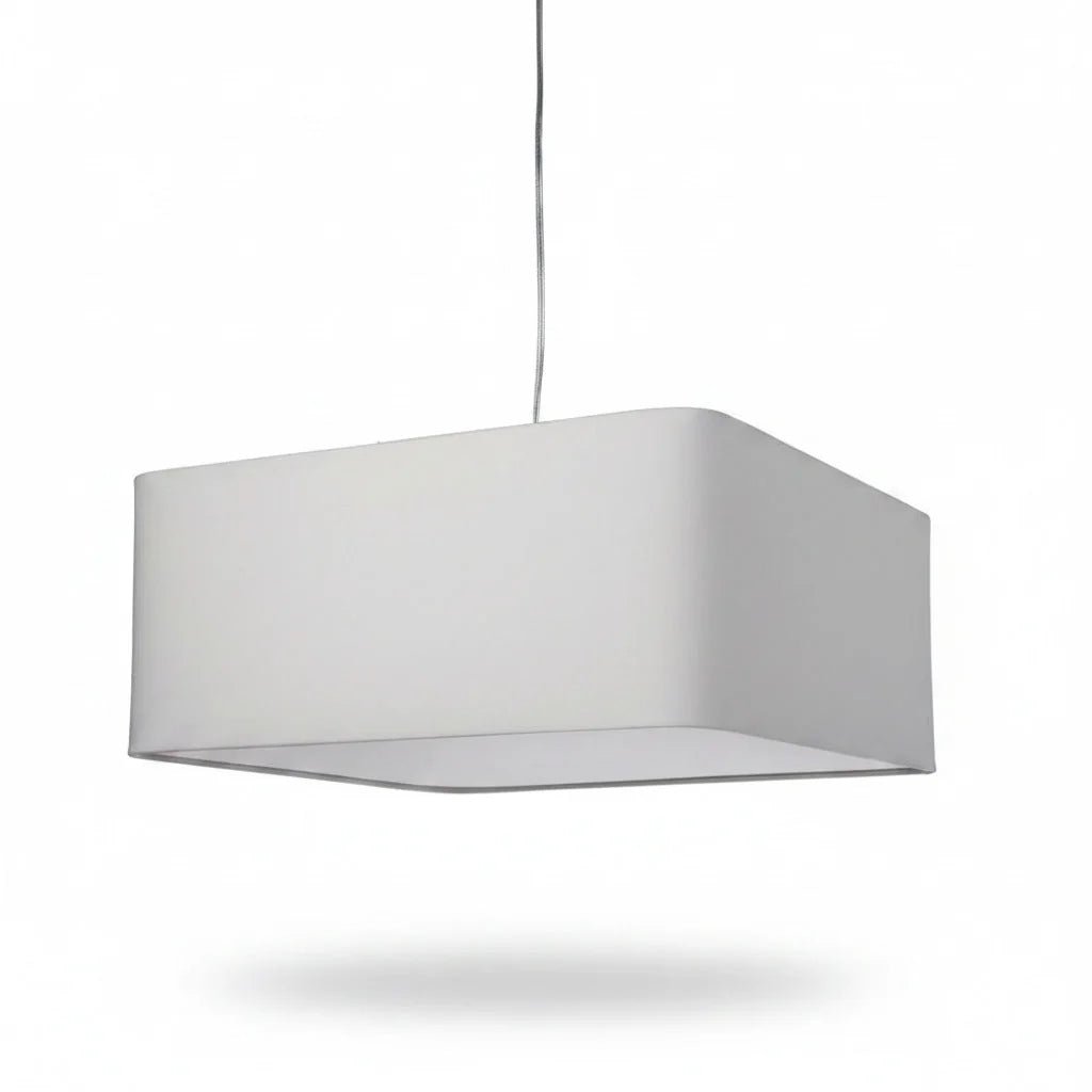 Esprit Stoff Pendelleuchte Big Linea ?50 eckig weiß