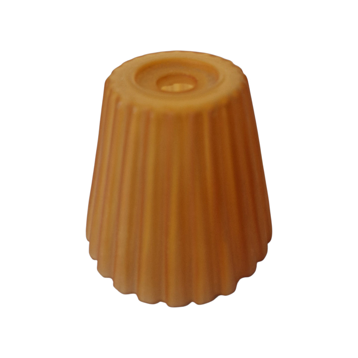 Konisches Lampenglas in Bernstein Orange Braun Höhe ca. 6,5 cm