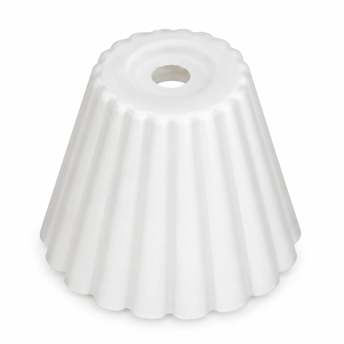 Lampenglas weiß mit 12 mm Aufnahmeloch für Tischlampe Wandlampe und G4-Leuchte