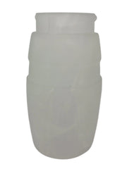 Glasschirm Alabaster weiß G4 G9 GY6,35 Loch 23mm 7cm hoch – Lampenglas Ersatzglas weiß marmoriert länglich 4cm durchmesser 