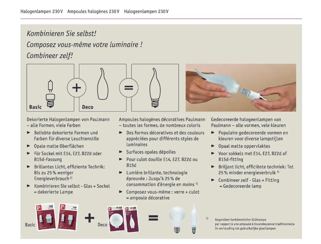 paulmann lampengläser mit gewinde zum schrauben kombinieren sie selbst basic sockel fassung e14 e27 b22d b15d deko glas kappe