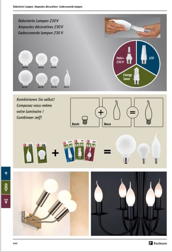 Paulmann kombinieren Lampengläser zum schrauben mit lampensockel e14 e27 ba15d b22d