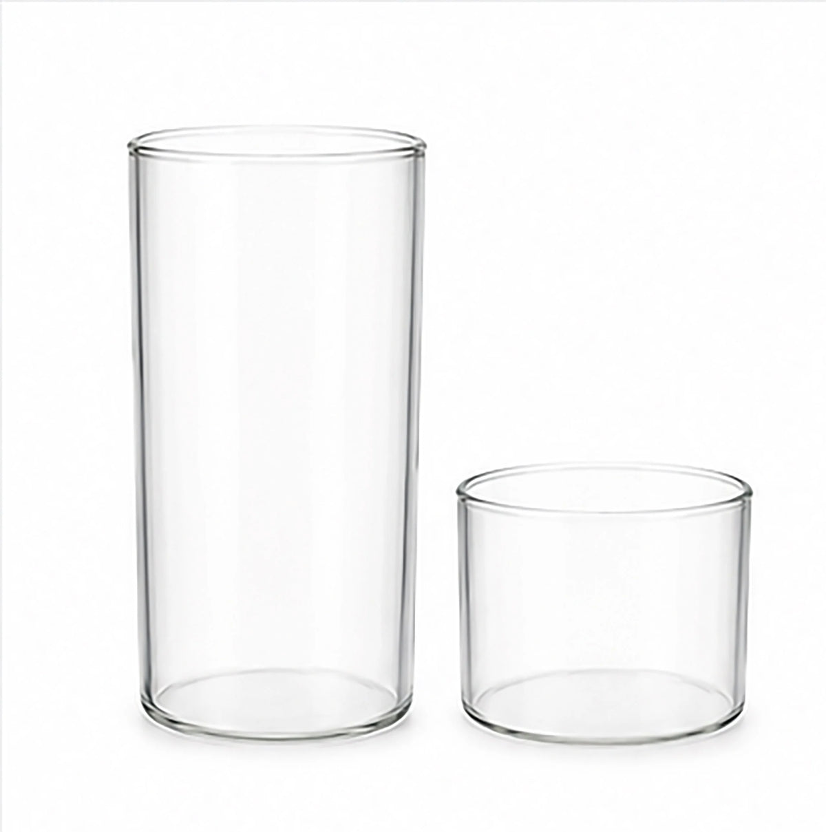  glaszylinder kerze Teelichtglas aus klaren Glas 3,5cm hoch Ø 4,2cm - Kerzenglas, Windlicht passgenaues teelichtglas transparent aus dünnen glassompex 32150 endless light