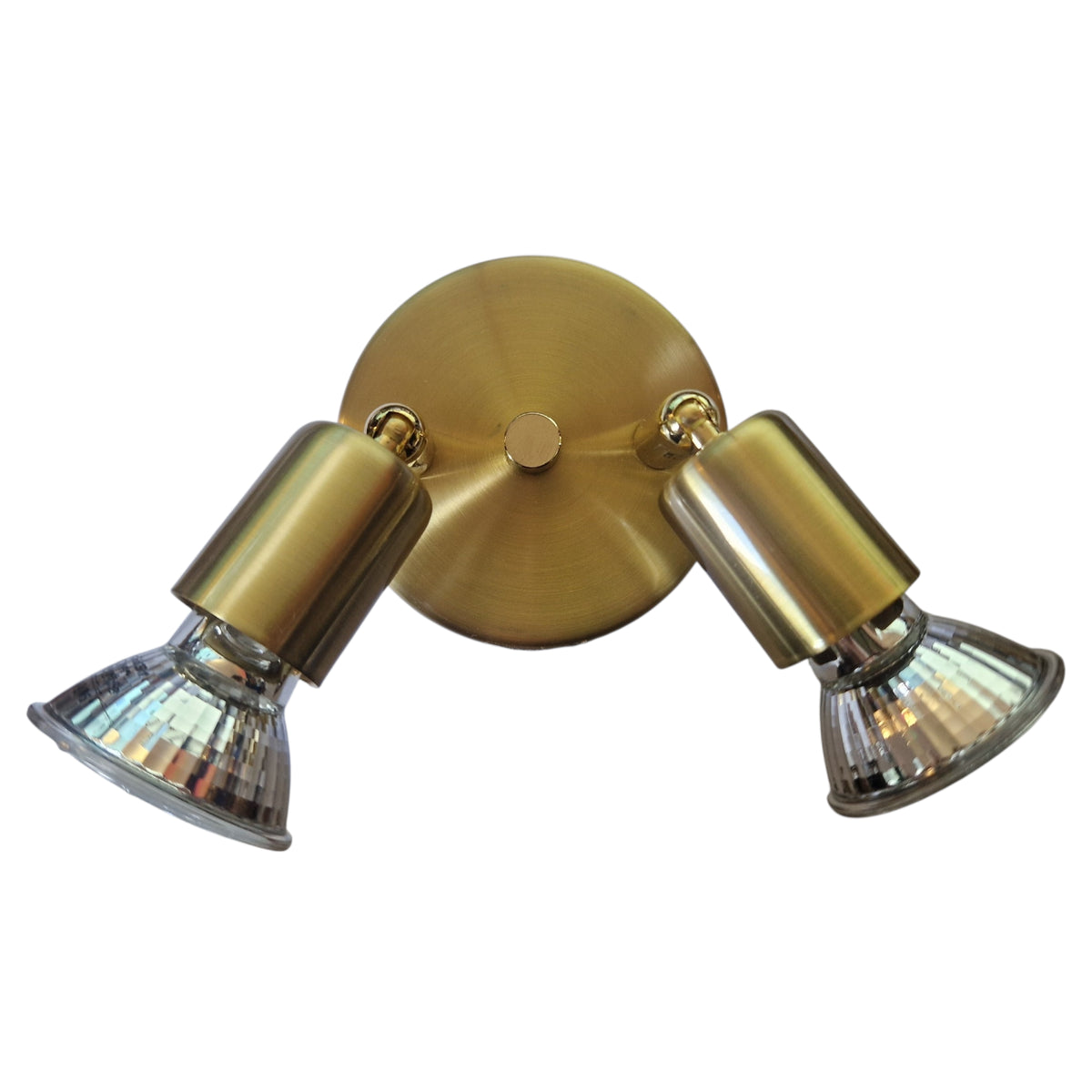 EGLO Mini Messing wandlamp en plafondlamp 2-lichts spot GU10 dimbaar