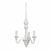 Kronleuchter weiß Landhausstil 3flg E14 MAXIMA 33cm x 120 cm 3006726 light & living 