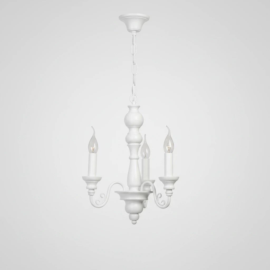 Kronleuchter weiß Landhausstil 3flg E14 MAXIMA 33cm x 120 cm 3006726 light & living 