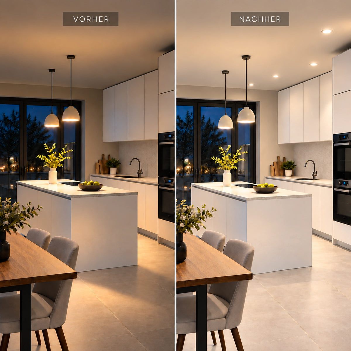 3-delige set inbouwspots Ron wit – draaibaar, 12 V halogeen, incl. transformator (Brilliant)