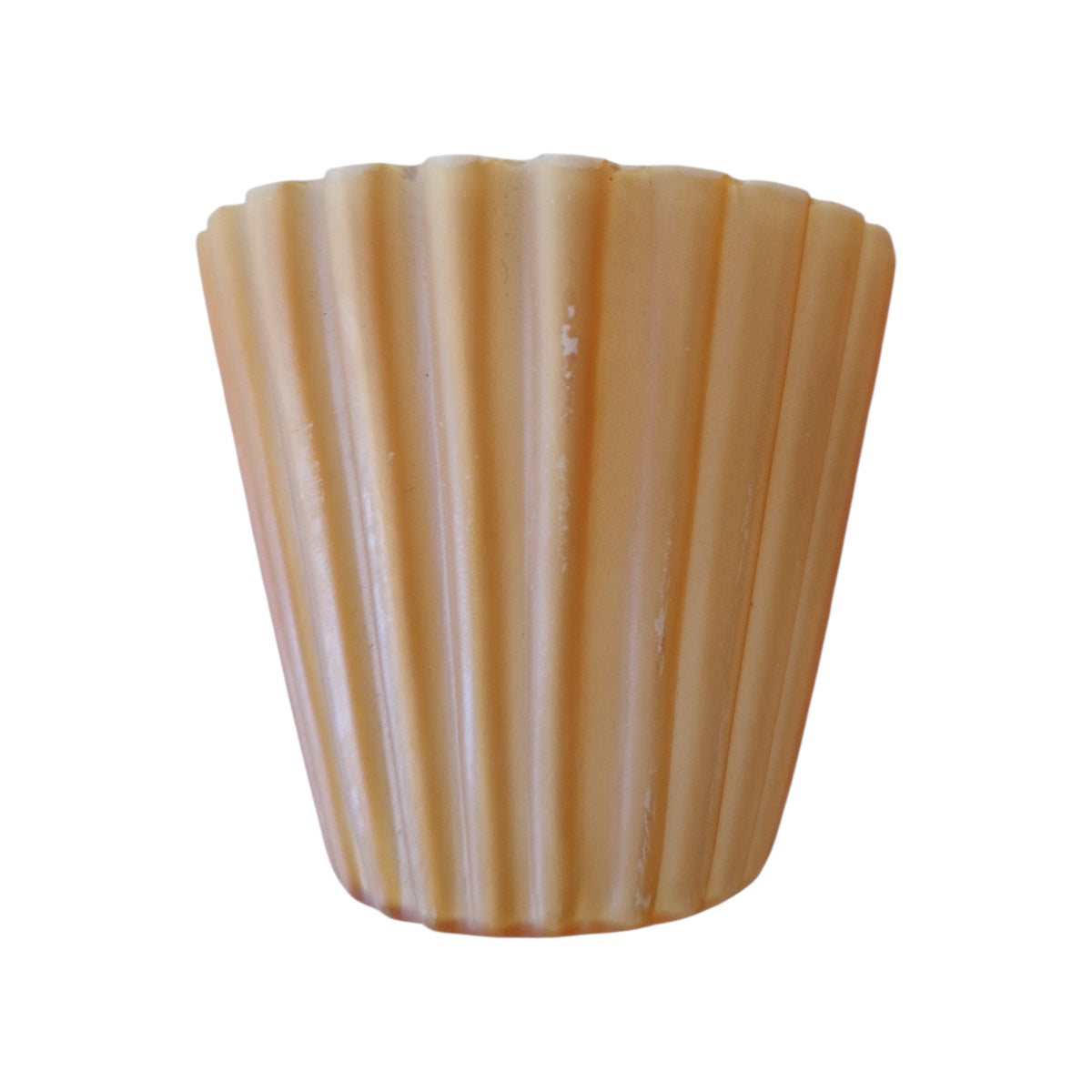 Glazen kap G4 6,5 cm lampglas plissé vervangend glas bruin oranje gat 12 mm