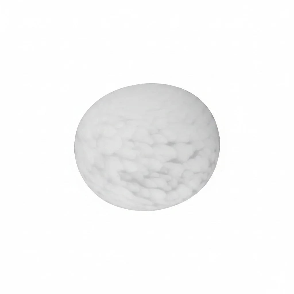 Lampenglas oval milchig weiß 12 x 10cm Ersatz Glas Kugellampe – Lampenglas 