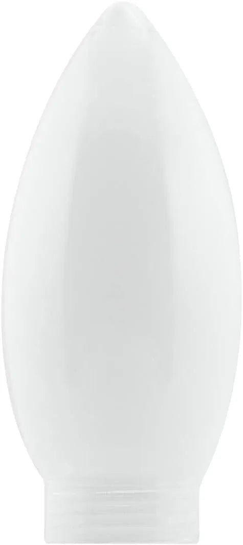 Lampenglas mit Gewinde zum schrauben kerze e14 weiß opal matt paulmann 875.76 Dekokappe für sockel