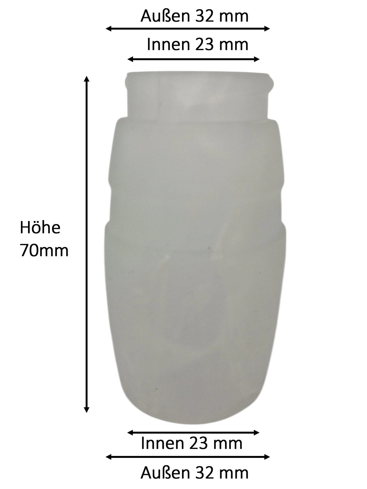 Glasschirm Alabaster weiß G4 G9 GY6,35 Loch 23mm 7cm hoch – Lampenglas Ersatzglas weiß marmoriert länglich 4cm durchmesser 