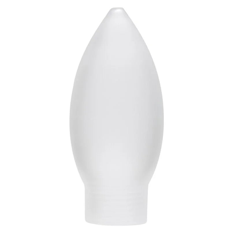 Lampenglas Kerze mit Schraubgewinde Glas satin matt 8,8 cm hoch durchmesser 38mm Paulmann 870.05  4000870 870051