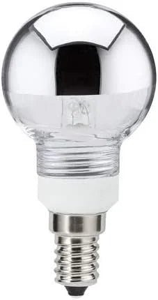 Lampenglas mit Schraubgewinde Tropfen Kopf verspiegelt silber 45mm Paulmann 875.68 ean 4000870875681