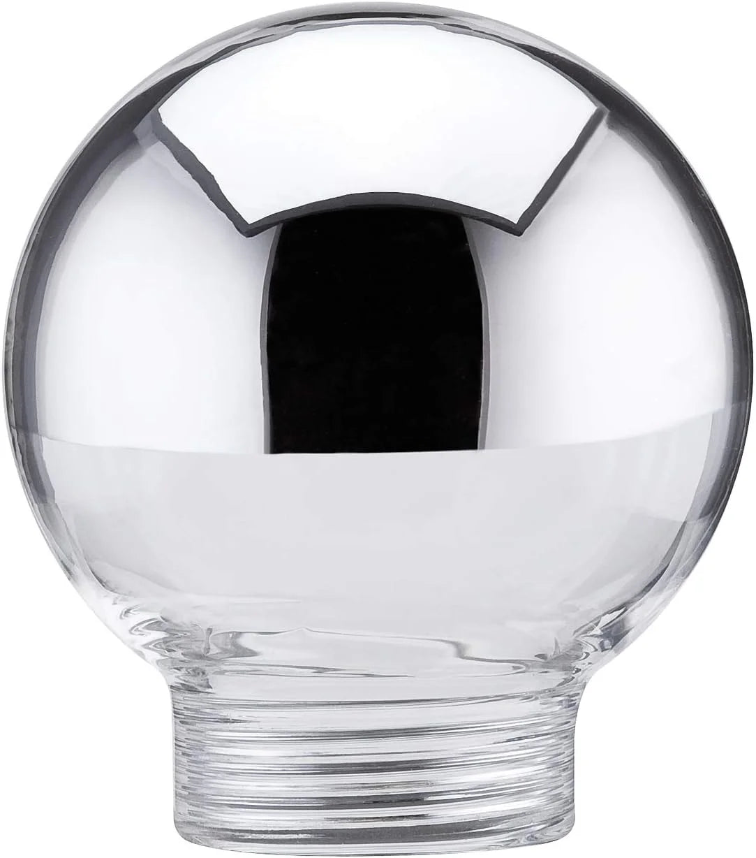 Lampenglas mit Schraubgewinde Tropfen Kopf verspiegelt silber 45mm Paulmann 875.68