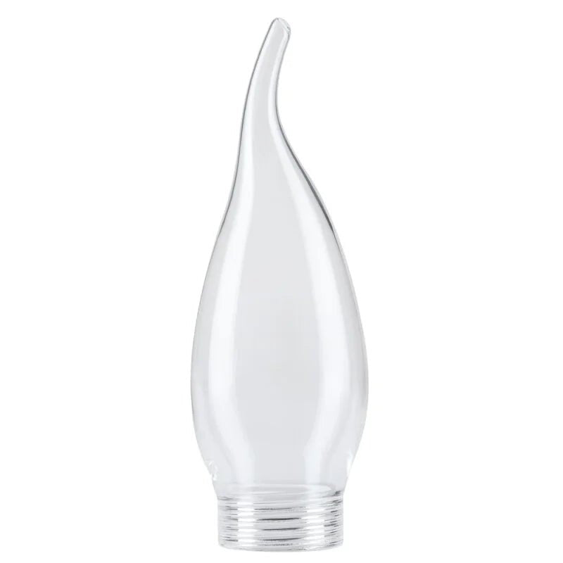 Lampenglas Kerze Windstoß mit Schraubgewinde Glas klar 10,5 cm Paulmann 870.06 lampenschirm glas kerze mit zipfel