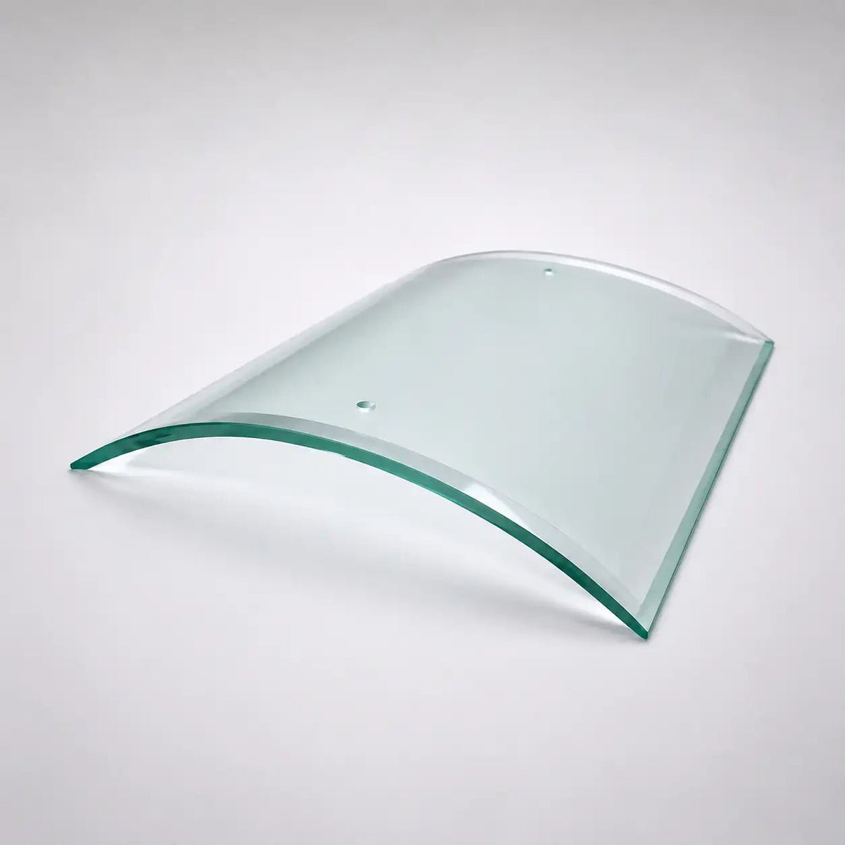 Lampenglas rechteckig gebogen klar transparent 30 cm x 28,5 cm 5 mm Bohrlöcher Ersatzglas Sompex Contra 93700 93706