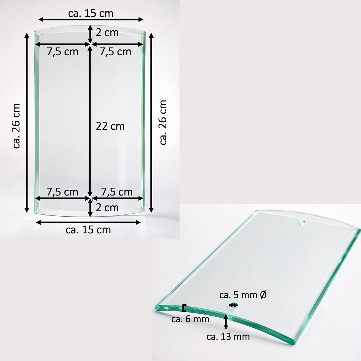 Ersatzglas Contra 93700 mit Maßen 30 x 28,5 cm