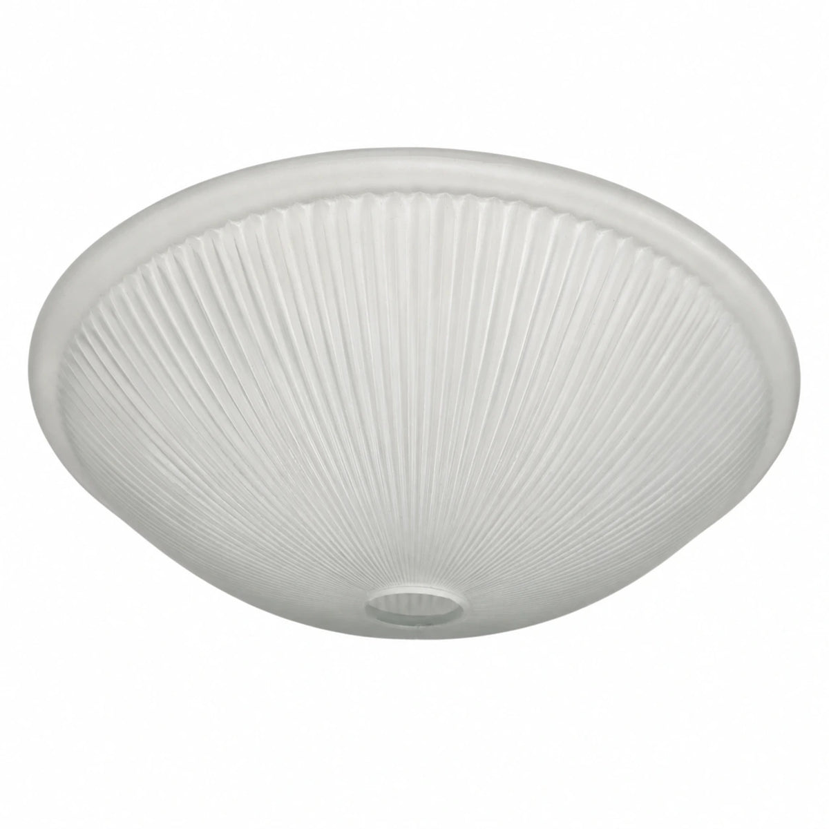 Lampenglas Ersatzglas Ø 32 cm halbmatt mit radialer Rillenstruktur