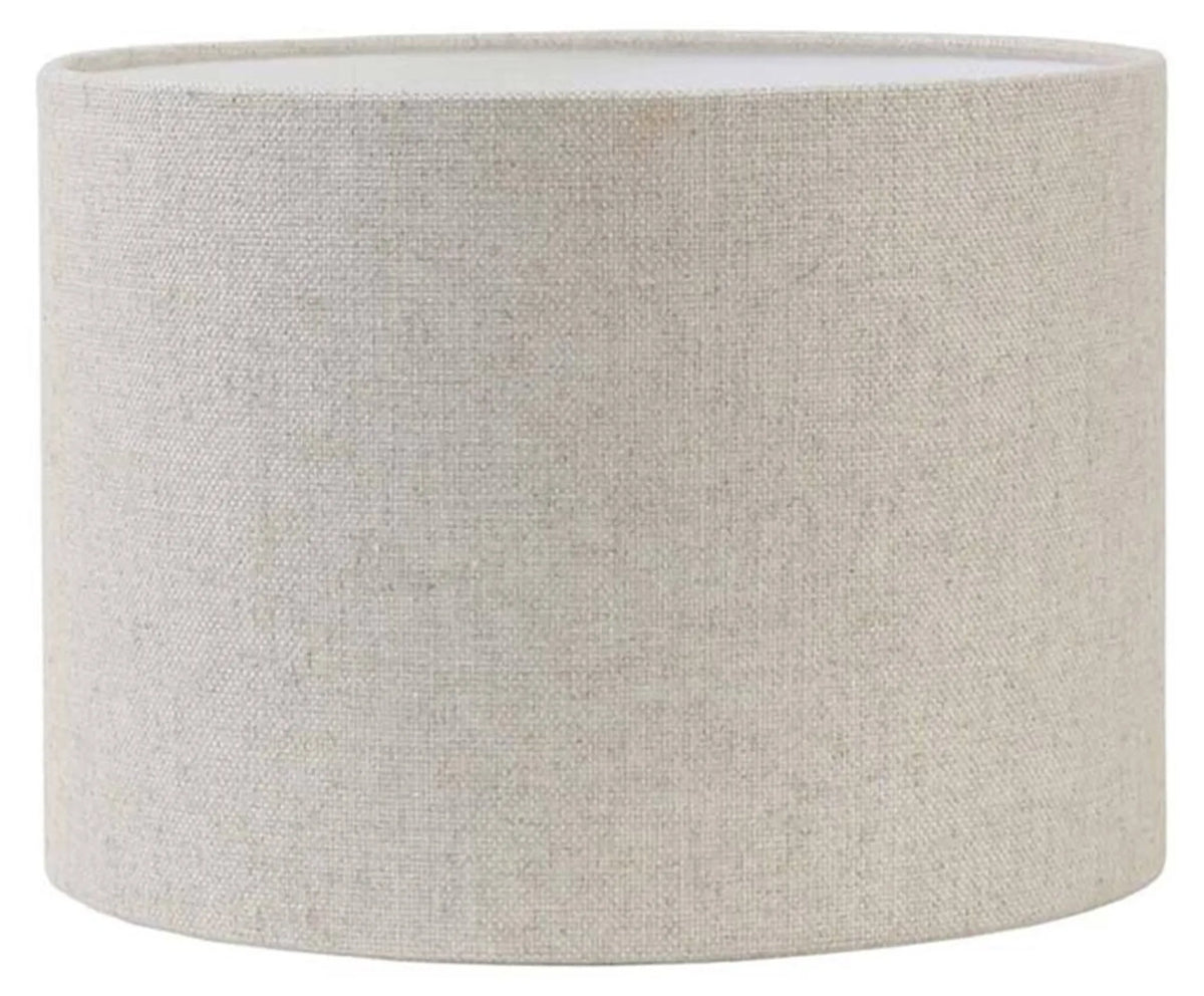 Lampenschirm LIVIGNO Naturell Ø 25 cm aus strukturiertem Textil von Light & Living