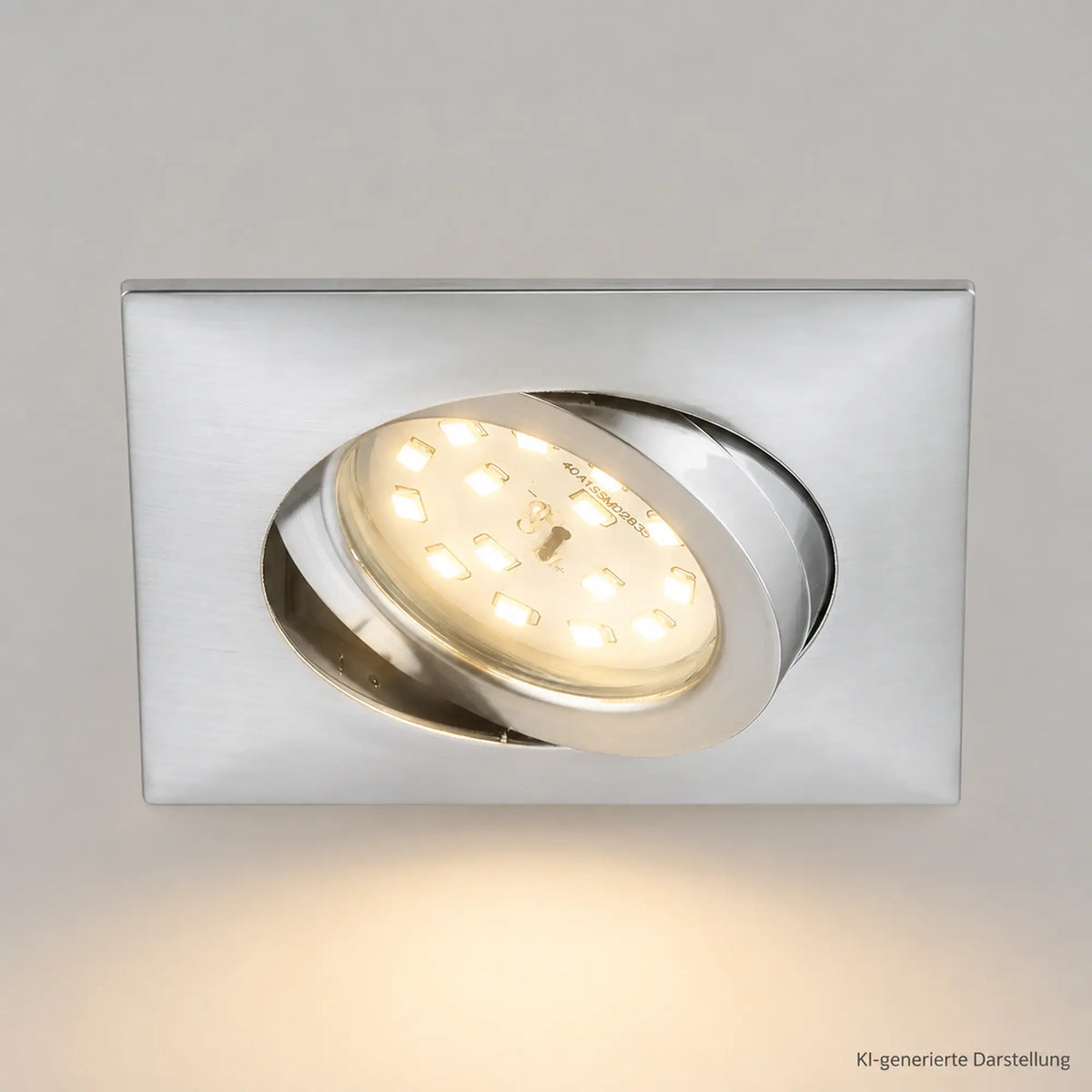 Briloner 8314-019 led-inbouwspot vierkant 5 W alu warmwit IP23