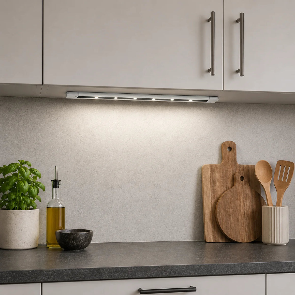 Ritos LED Küchenunterbauleuchte 41 cm mit Touch-Sensor als Unterschranklampe unter einem Küchenschrank, 4000 K neutralweiß