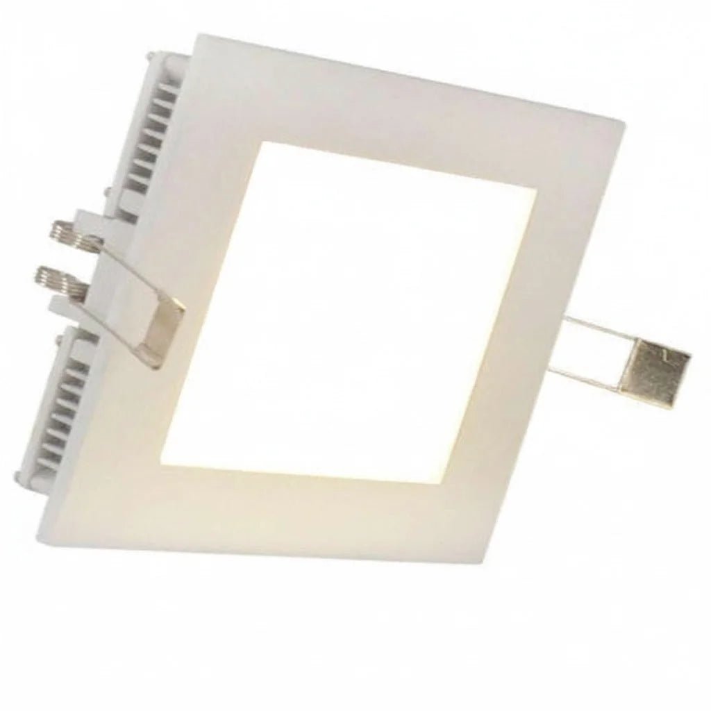 LED Panel-Einbauspot Eckig 12W 3000K – Einbaustrahler IP30, schwenkbar, dimmbar