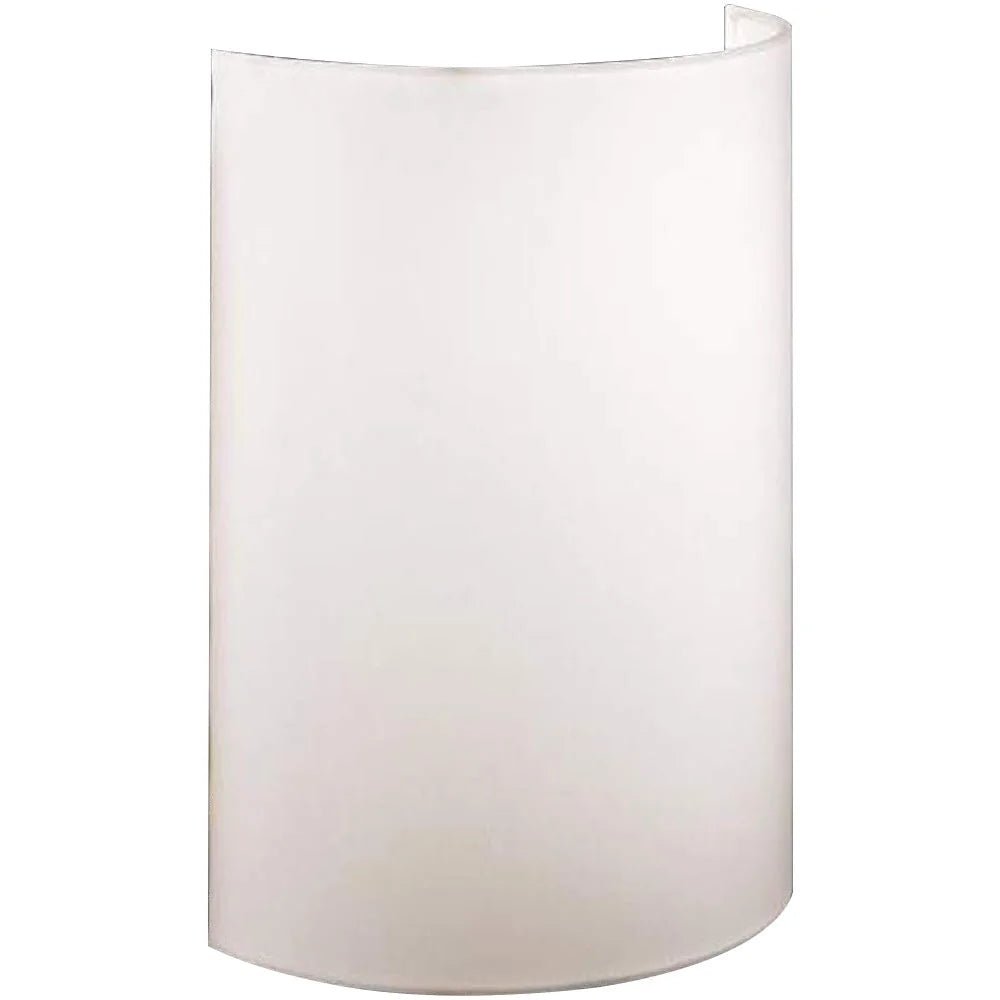 LED Wandlampe mit halbrunden Stoffschirm weiß Landhausstil – Wandleuchte LED, dimmbar