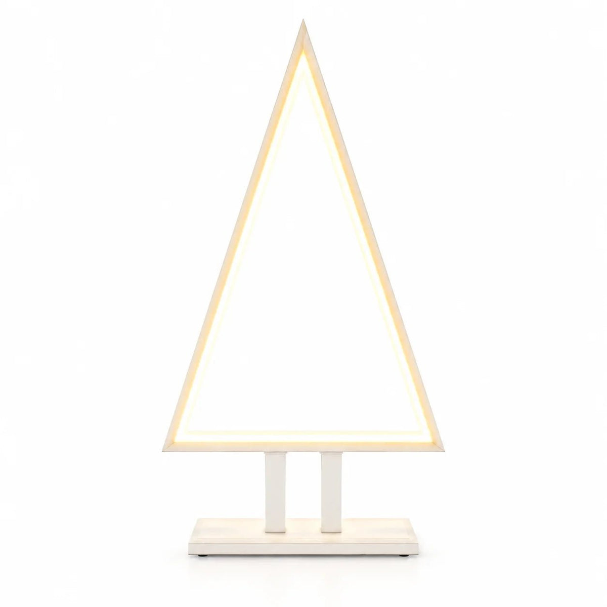 Weiße LED-Weihnachtsbaum-Leuchte-Moderne Weihnachtsdekoration für Fensterbank, Kommode oder Wohnbereich.