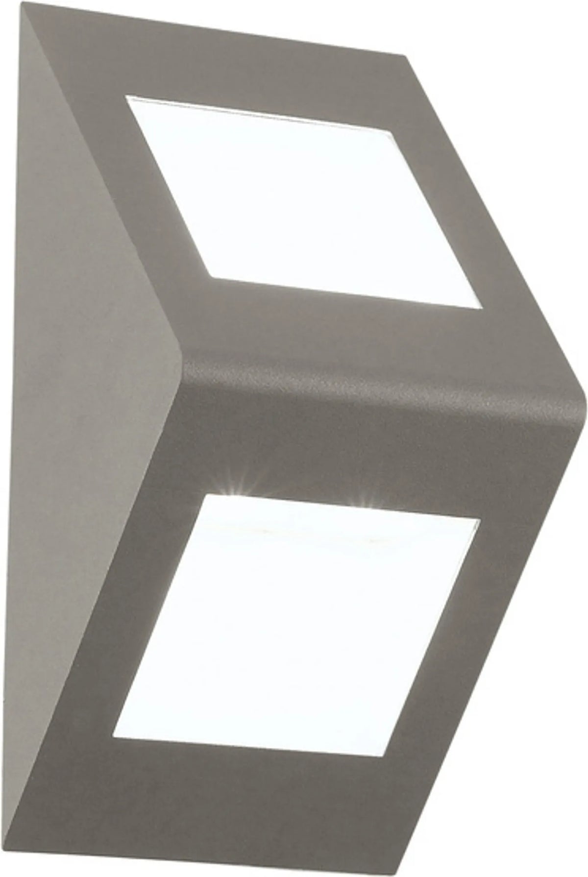 EGLO MORINO 91096 LED Außenwandleuchte Silber mit dreieckiger Form