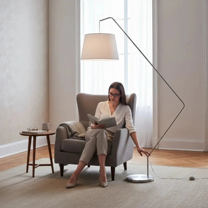 bogenlampe als leseluchte