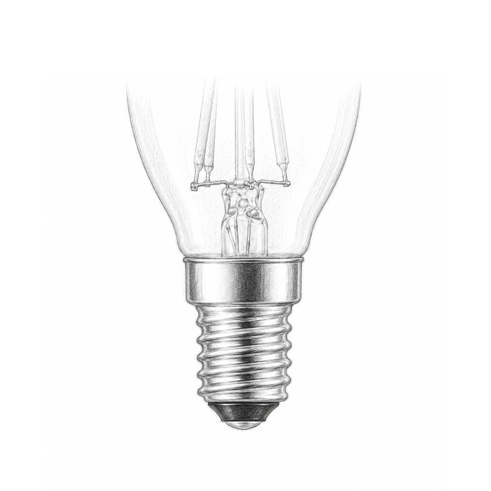 Leuchtmittel mit E14-Schraubsockel für Tischlampen, Wandleuchten und Kronleuchter