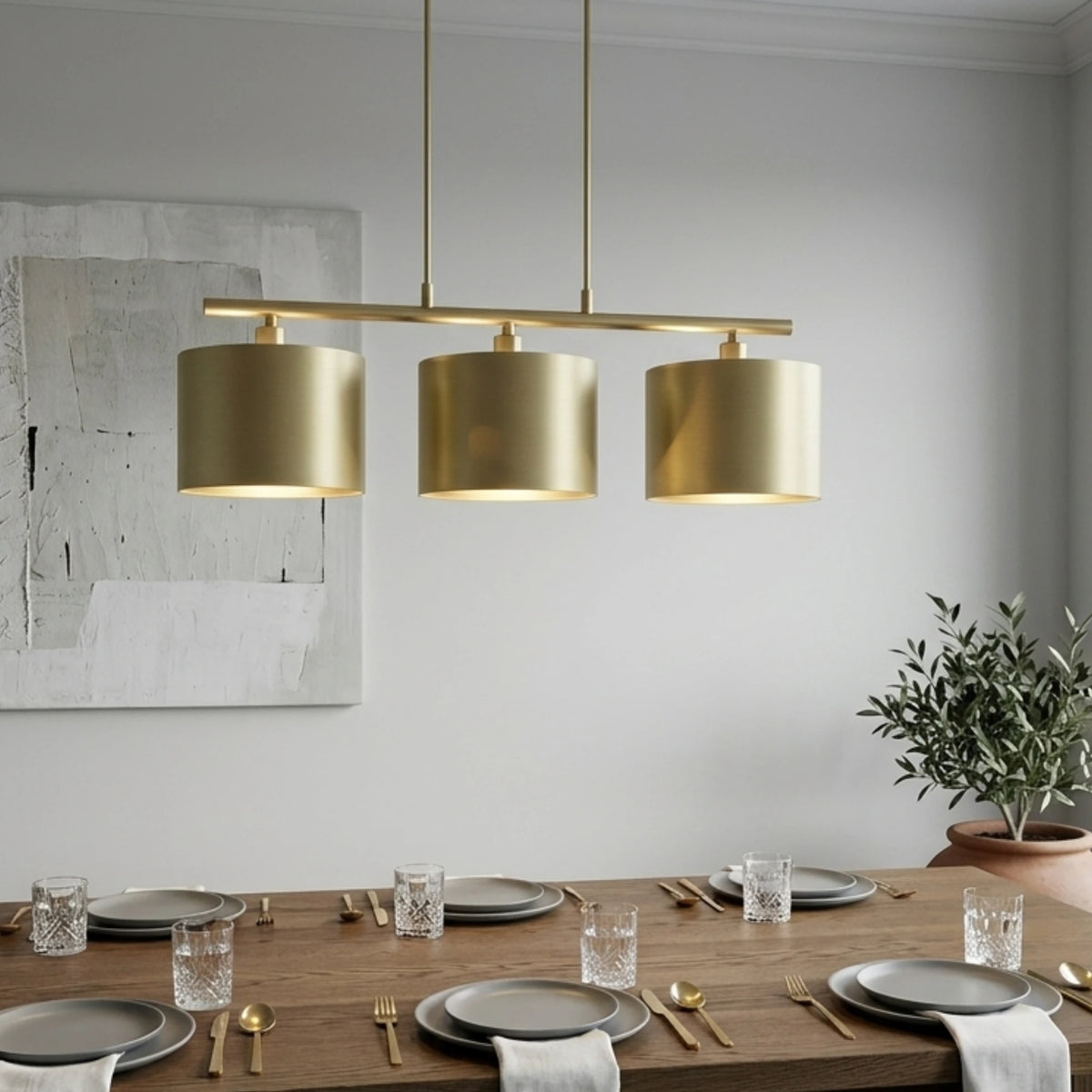 Light & Living Lampenschirm MONACO Gold, Artikelnummer 2220013, Innenansicht des goldenen Stofflampenschirms mit E27-Aufnahme