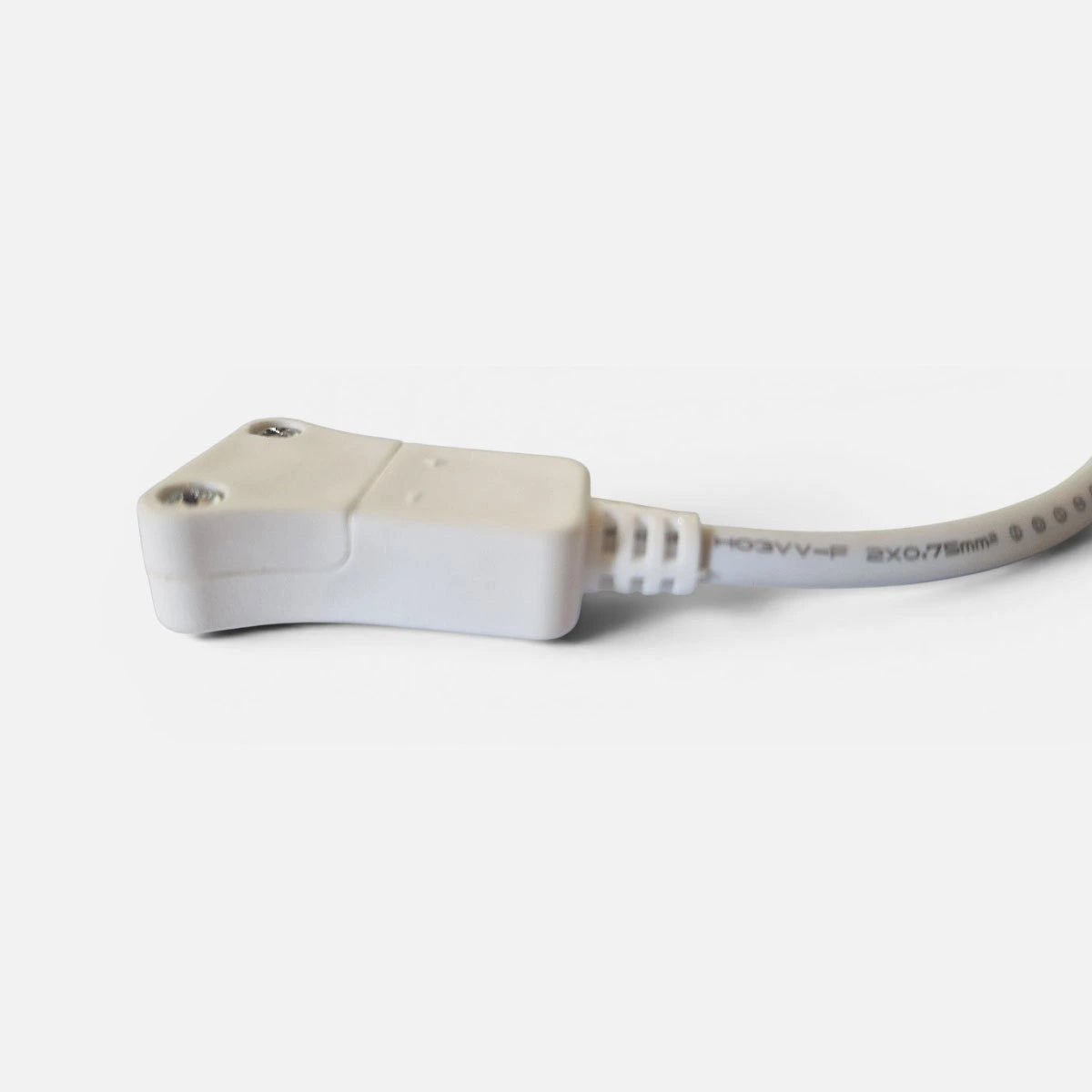 connector led streifen 230v 2-polig flexibler kabel verbinder 70cm weiss mit-plus minus pol luma brilliant leuchten 50842/75 4004353159398