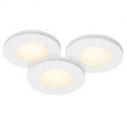 3er Set LED Spots Aufputz Möbelleuchten dimmbar weiß 9W 57mm MD-305 – Einbaustrahler IP21, dimmbar, 57mm