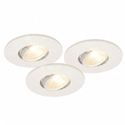 3er Set LED Spots dimmbar weiß schwenkbar 18W IP44 MD-350 – Einbaustrahler IP44, schwenkbar, dimmbar