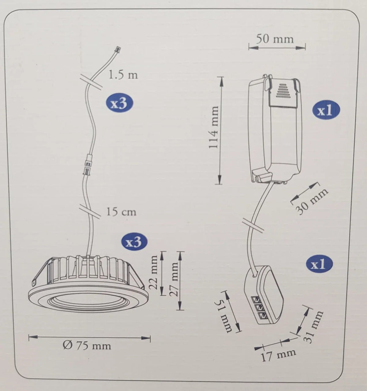 – Einbaustrahler
