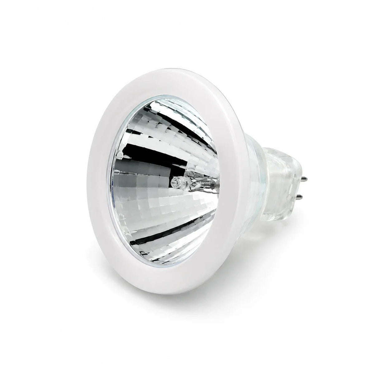 R16 Halogen- oder LED-Reflektorlampe mit weißem Dekorring und Spiegelreflektor_SW493