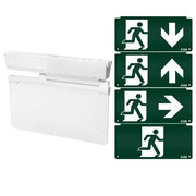 Notbeleuchtung LED Fluchtwegbeleuchtung 3,6W – 3h Akku – 4 Piktogramme Notausgang Rettungszeichen – Aigostar