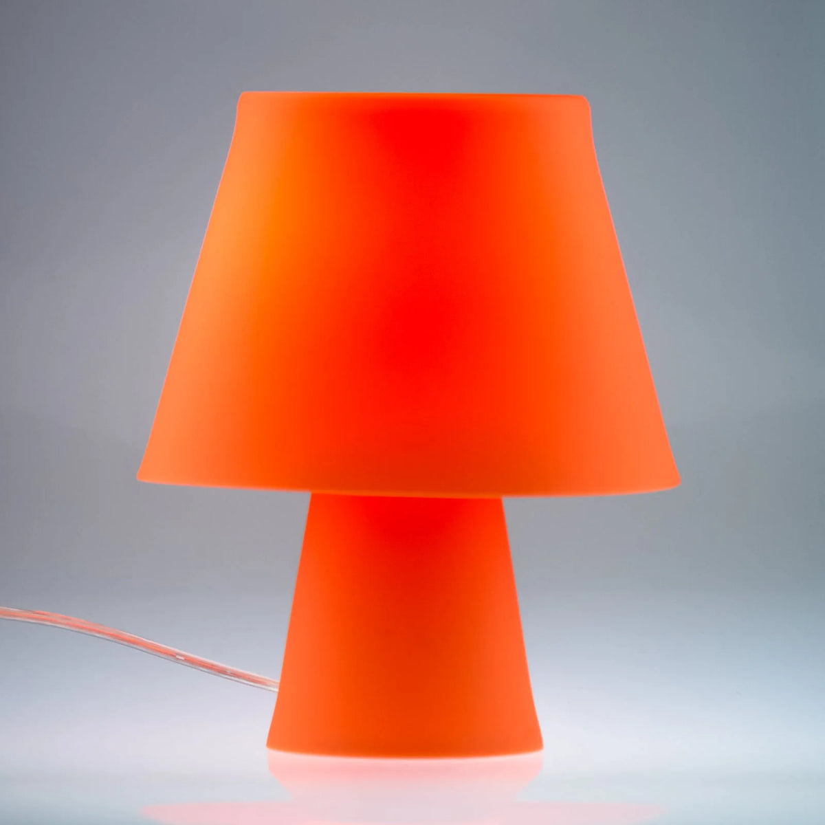 Tischleuchte Numen in Orange aus Silikon